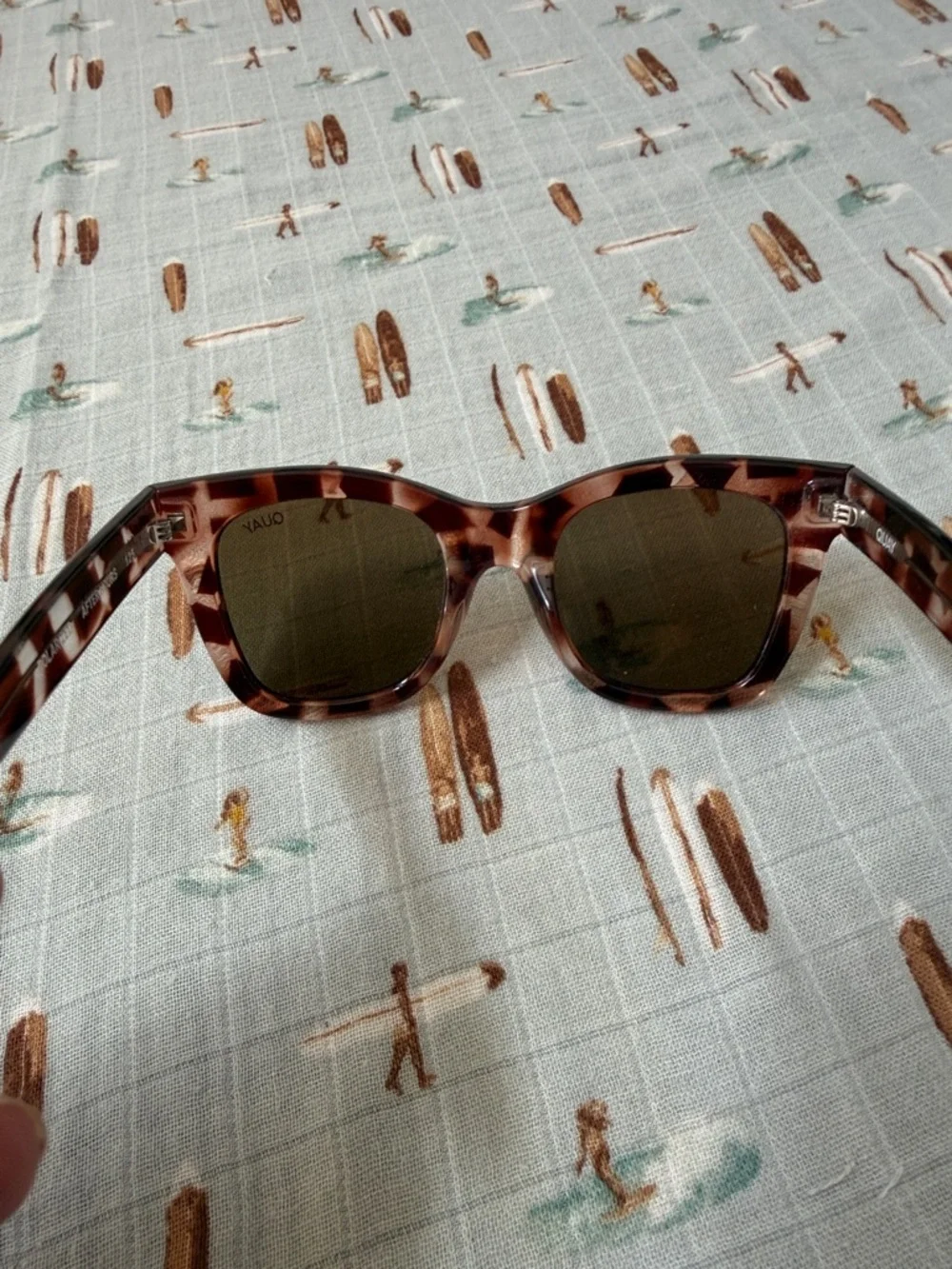 Quay Australia Tortoiseshell Brown Cat Eye Sunglasses-After Hours Polarized